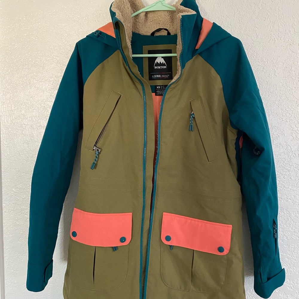 Women's Burton Prowess Jacket Size XS - Spruce/Olive/Persimmon